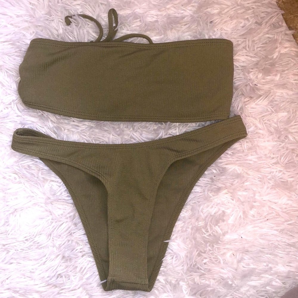Army Green Bikini Set